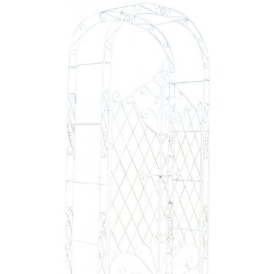 Design-Shop Oblouk na růže Mel s brankou Bílá – Zboží Dáma