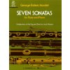 Noty a zpěvník Handel Seven Sonatas for Flute and Piano sedm sonát pro příčnou flétnu a klavír