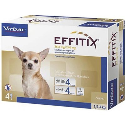 Effitix Spot-on XS pro psy 1,5 - 4 kg 4 x 0,44 ml – Zboží Mobilmania