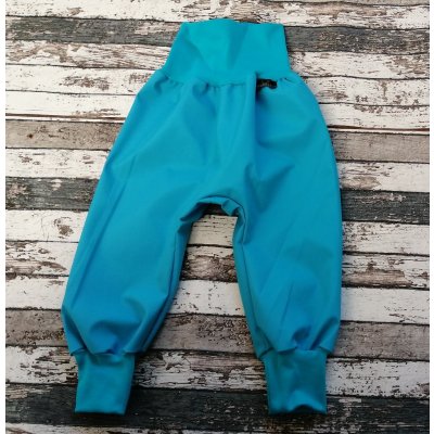 Yháček Softshellové kalhoty letní azuro tyrkysové