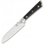 Dellinger German Black Samurai nůž šéfkuchaře ko Santoku 124 mm – Zboží Dáma