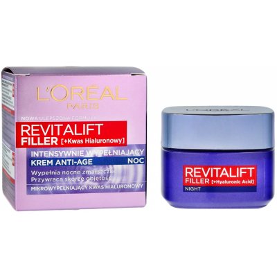 L'Oréal Revitalift Filler HA vyplňující noční krém 50 ml – Zbozi.Blesk.cz