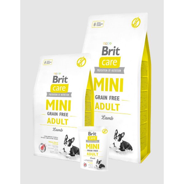 Granule pro psy Brit Care Mini Grain-free Adult Lamb 14 kg