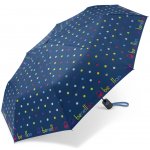 Benetton deštník skládací automatický Signature Dot Blue Sapphire Mini – Sleviste.cz