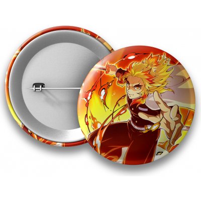 Demon Slayer Placka Rengoku - 50 mm – Hledejceny.cz