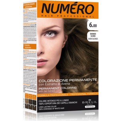 Brelil Numéro Permanent Coloring barva na vlasy 6.00 Dark Blonde 125 ml