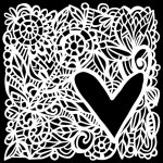 Šablona TCW 12"x12" (30,5x30,5 cm) - Love Frame – Zboží Dáma