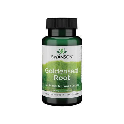 Swanson Goldenseal Root 100 kapslí 125 mg