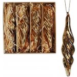 Ornament sklo 4ks/14,5cm antik zlatá – Hledejceny.cz