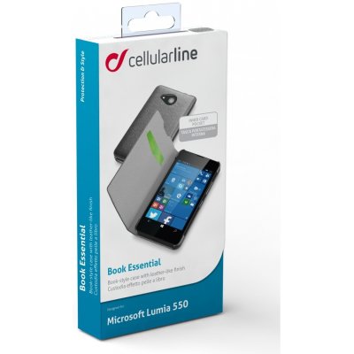 Pouzdro CellularLine Book Essential Microsoft Lumia 550 černé