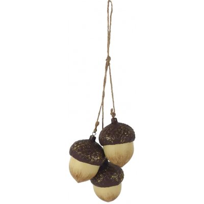MOREX, Dekorace žaludy k zavěšení 6 x 7,5 x 31 cm – Hledejceny.cz