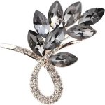 Gaira brož Květ 340022 šedá – Zboží Mobilmania