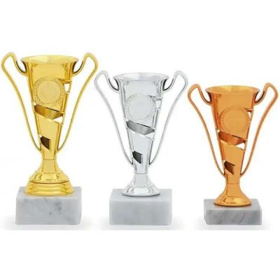 Sada pohárů zlato/stříbro/bronz 1010044 – Hledejceny.cz
