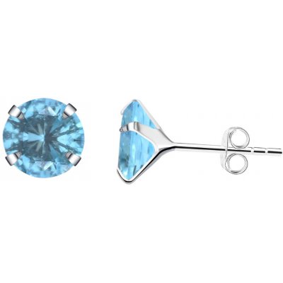 Olivie Stříbrné náušnice AKVAMARÍN 9971 – Zboží Dáma