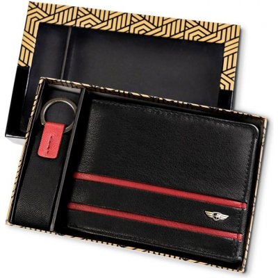 Peterson kožená dárková sada peněženka s klíčenkou Liborius Gregorio PTNPK2-N992