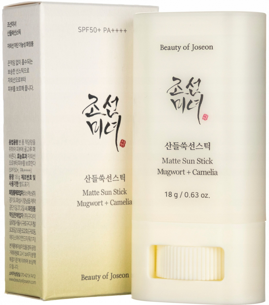 Beauty Of Joseon Matte Sun Stick Mugwort + Camelia opalovací krém v tyčince SPF50+ 18 g