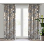 Takoy Hotový sametový závěs CELIA s potiskem květin-HF-452497 | 140 x 250 cm – Hledejceny.cz