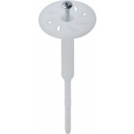 Univerzální talířová hmoždinka - dřík 8 mm, kov.šroub TORX 25, podloží A,B,C,E Délka: 120 mm – Hledejceny.cz