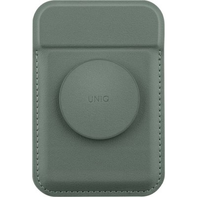 UNIQ FLIXA MagSafe stojánek s gripem a se sloty pro platební kartu zelené