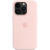 Pouzdro a kryt na mobilní telefon Apple Apple iPhone 14 Pro Silikonový kryt s MagSafe křídově růžový MPTH3ZM/A