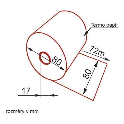 STAR Kotouček 80/80/17mm Termocitlivý (78m) (130080034)