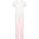 Towel City dámské dlouhé bavlněné v setu bílá růžová – Sleviste.cz