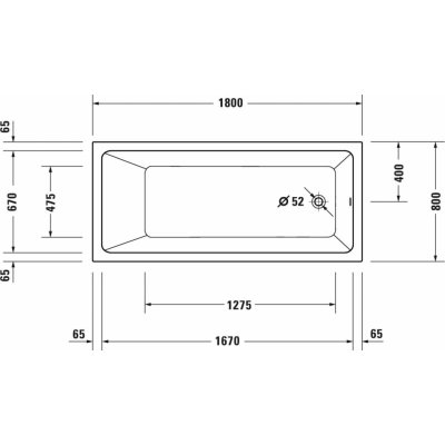 Duravit No.1 180 x 80 cm 700491000000000 – Sleviste.cz