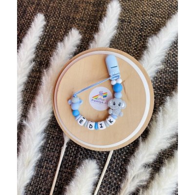 Puntja.cz klip na dudlík sloník se jménem šedá – Zboží Dáma