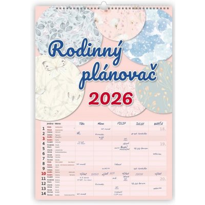 Helma Rodinný nástěnný plánovač 31,5 × 45 cm 2026 – Sleviste.cz