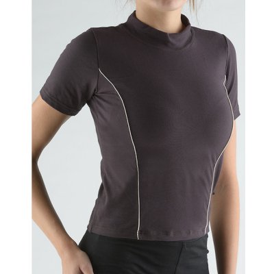 Gina tričko s krátkým rukávem šité Adéla 98005P melta písková – Zboží Mobilmania