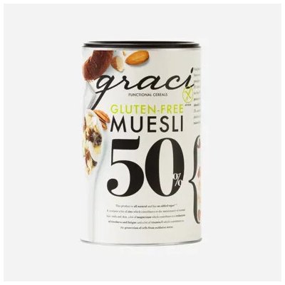 Graci Muesli bezlepkové 50 % sušeného ovoce, semínek a ořechů 400 g – Zboží Dáma