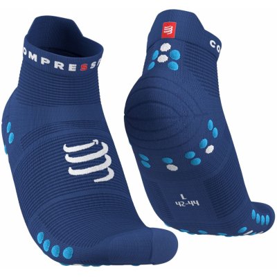 Compressport Pro Racing Socks V4.0 Run Low sodalite/fluo blue – Hledejceny.cz