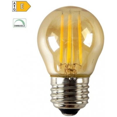 Diolamp LED Mini Globe Filament žárovka G45 Amber 6W/230V/E27/2700K/700Lm/360°/Dim – Zboží Mobilmania