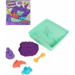 Spin Master Kinetic sand Fialový 450g tekutý písek s podložkou a nástroji – Sleviste.cz