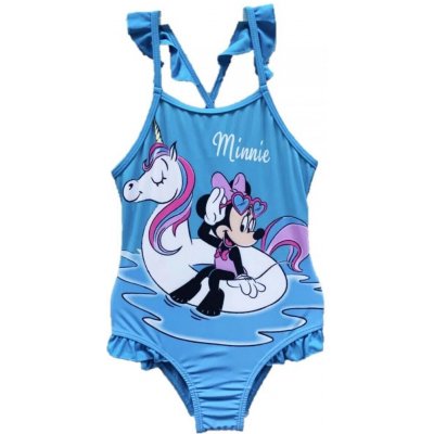 Disney dívčí jednodílné plavky Minnie Mouse Modrá