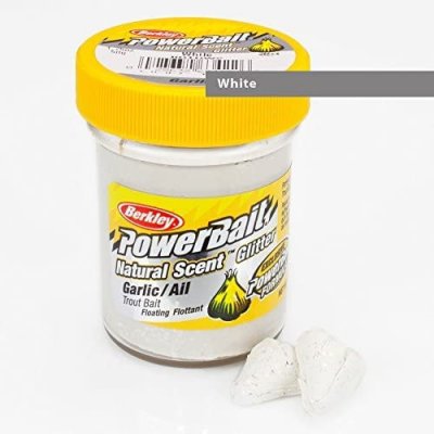 Berkley Power Bait Natural Scent Pstruhové Těsto Česnek + Glitter 50g – Zbozi.Blesk.cz