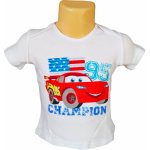 Eplusm Kojenecké tričko cars champion krátký rukáv Bílá – Sleviste.cz