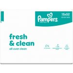 Pampers Fresh&Clean čistící ubrousky 15 x 52ks – Hledejceny.cz