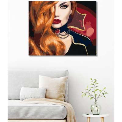 Diamondi Diamantové malování UPÍŘÍ ŽENA 40 x 50 cm vypnuté plátno na rám – Sleviste.cz