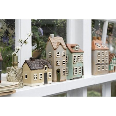 Det Gamle Apotek Keramický domeček pro T-light V.23cm šedý – Zbozi.Blesk.cz