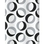 Spirella RINGS prstence šedo-černý 180 x 200 cm – Zboží Dáma