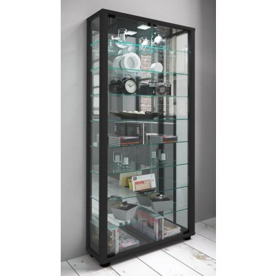 VCM Lumo Maxi se zrcadlem včetně LED osvětlení černá – Zboží Dáma