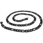 Steel Jewelry Řetízek figaro černý z chirurgické oceli NH250112 – Hledejceny.cz