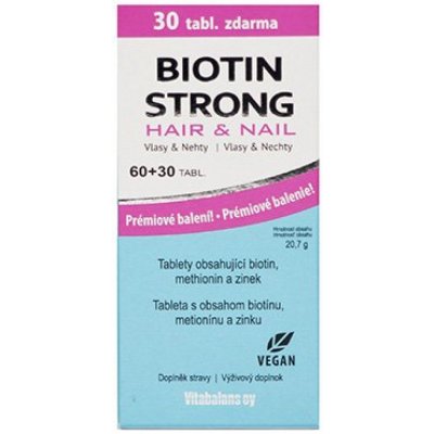 Biotin Strong Hair & Nail 90 tablet – Hledejceny.cz