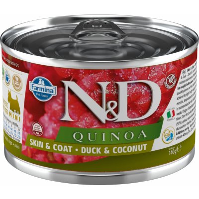 N&D Quinoa Dog Adult Skin & Coat Duck & Coconut 140 g – Hledejceny.cz