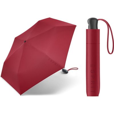 Esprit Easymatic Slimline Red plně automatický skládací deštník červený