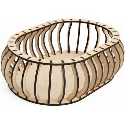 Woody Crafts Konstrukce pro vyplétaný chlebník ovál 30x20 výška 10 cm – Hledejceny.cz