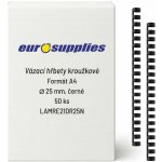 Eurosupplies A4 25 mm černý 50 ks – Hledejceny.cz