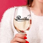 Ahome CZ Čirá sklenice na víno Pauzička 450 ml – Hledejceny.cz