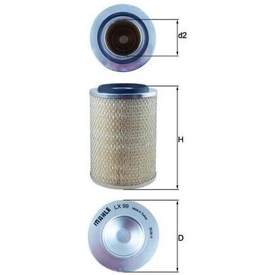 Vzduchový filtr MAHLE LX 99 – Hledejceny.cz